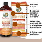 Si tu pelo quieres ver crecer, este multivitaminico tienes que beber.