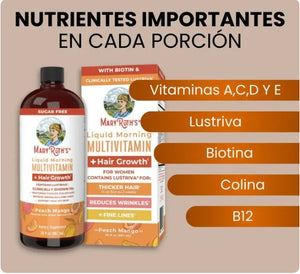 Si tu pelo quieres ver crecer, este multivitaminico tienes que beber.